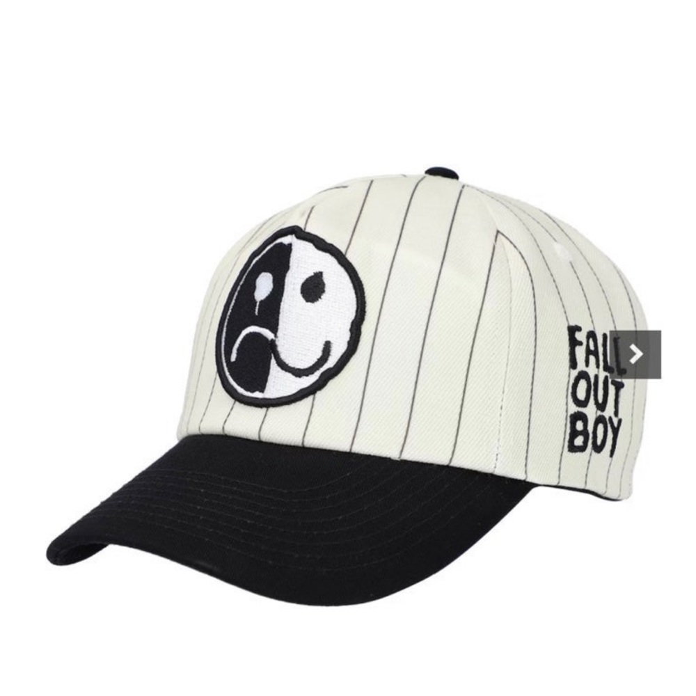 Fall Out Boy Unisex So Much For Stardust Pinstripe Smiley Tour Hat